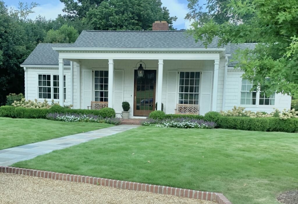 Brick Ranch Home Exterior Painting in Senoia, GA